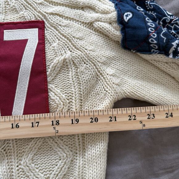 Riley 1880 Vintage Patchwork Sweater M - Picture 6 of 10